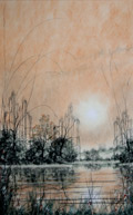 A George Fanshawe pastel landscape