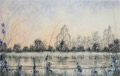 A George Fanshawe pastel landscape