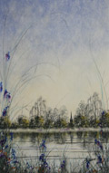 A George Fanshawe pastel landscape