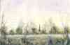 A George Fanshawe pastel landscape