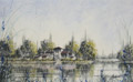 A George Fanshawe pastel landscape